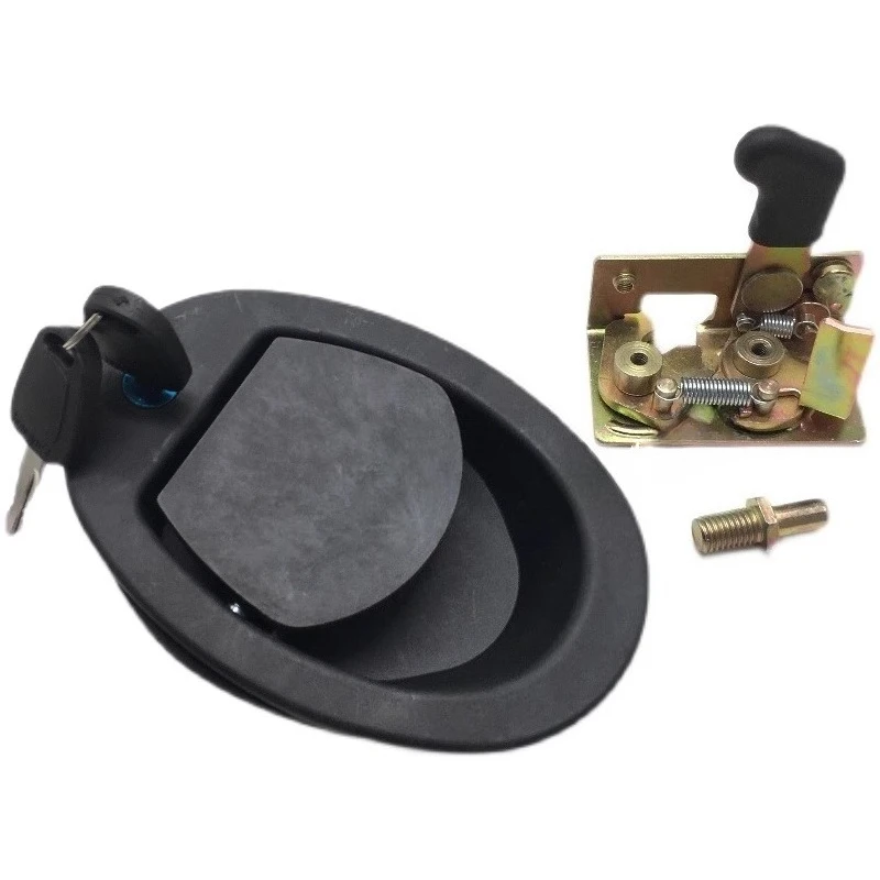 حفارة مناسبة لـ XGM Xiagong XG806 808 مجموعة قفل باب الكابينة مقبض خارجي قفل كتلة قفل العمود الملحقات #5