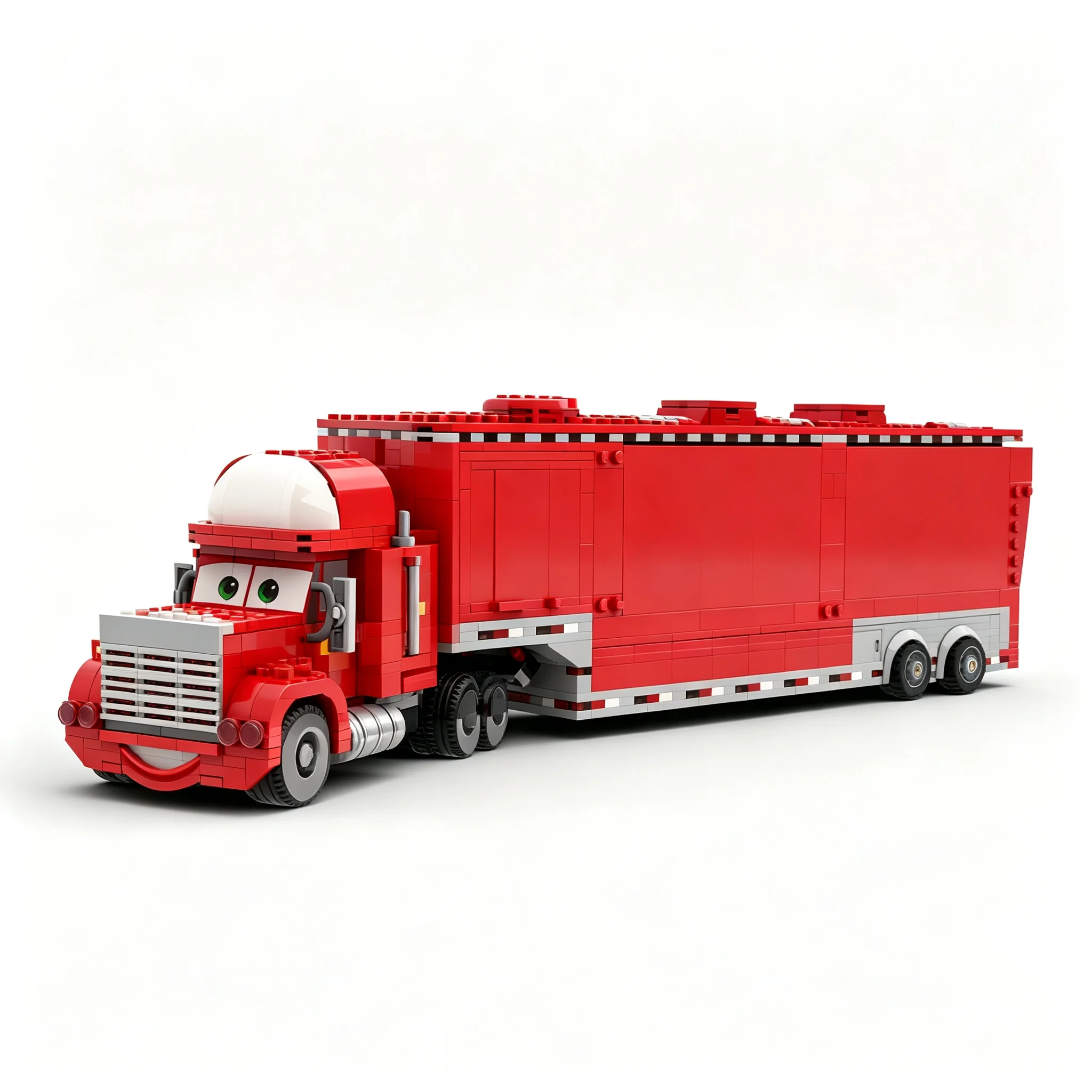 1747pcs MOC Mack Lightning McQueen's Rusteze Team city Champions Model Building Blocks Christmas Gift Collection Brick Art Kit
