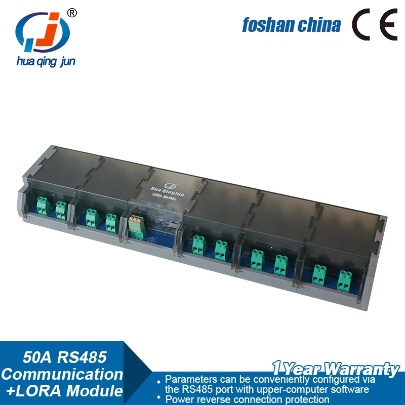 Qingjun 20-Channel RS485 LoRa Relay Module High Power 1NO 50A Relay RS485 Modbus Dual-mode E22-400M22S LoRa Module for PLC view 4