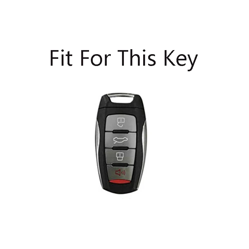 Zinc Alloy Silicone Car Key Case Cover Shell Keychian Accessories For Great Wall Haval Hover H1 H4 H6 H7 H9 F5 F7 H2S GMW Coupe