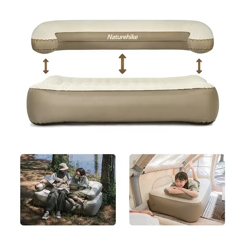 Naturehike outdoor camping glamping Portable Inflatable sofa bed double seat air sofa