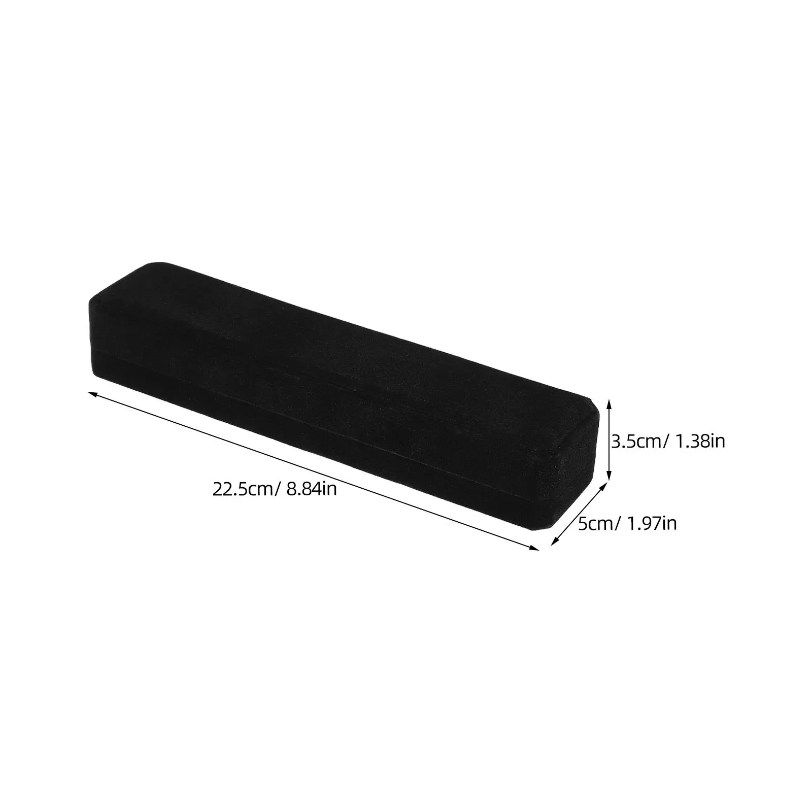 2Pcs Black Necklace Jewelry Box Organizer For Jewelry Display Christmas Rectangular Padded Storage Bracelet Gift