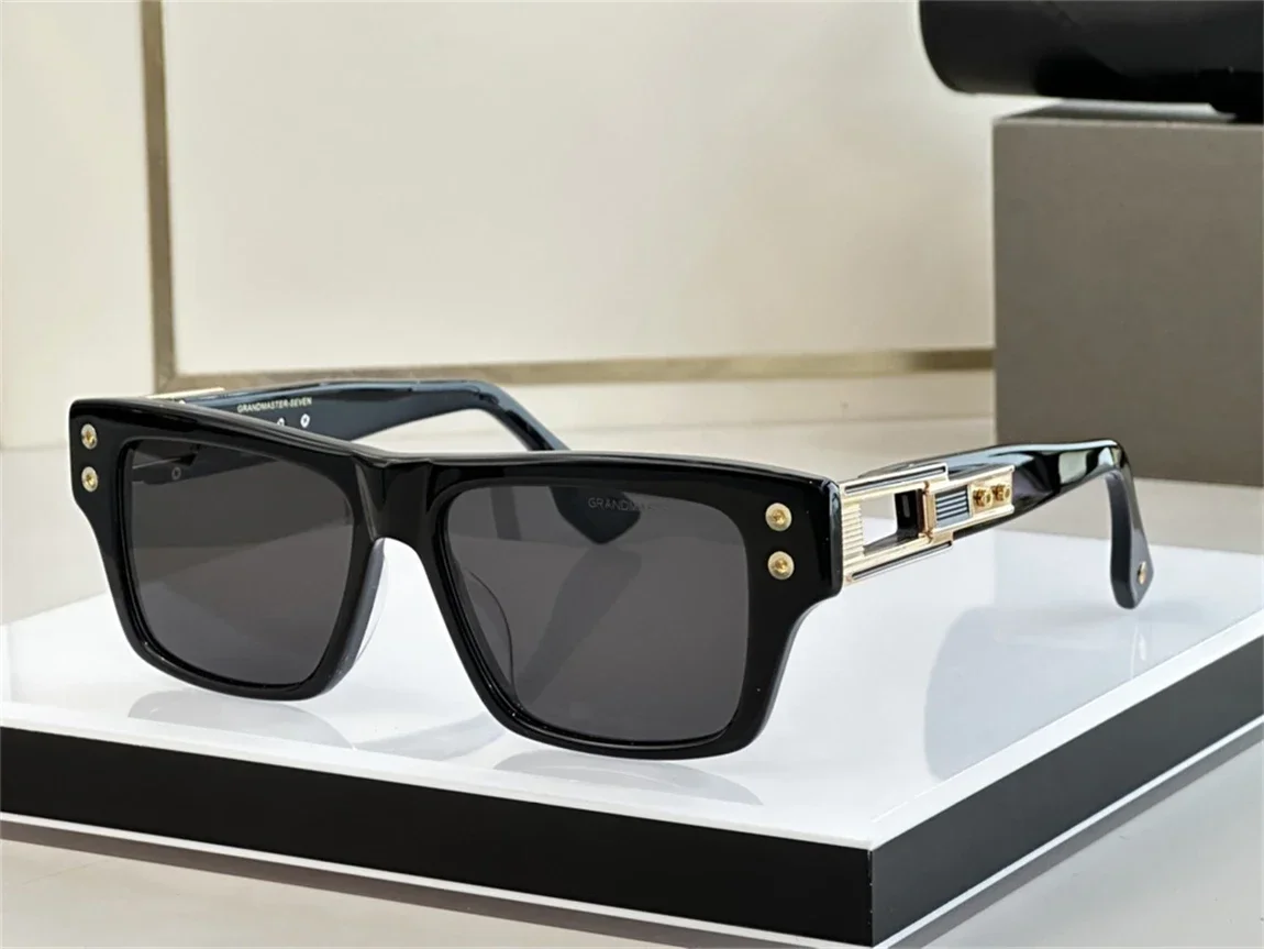DT GRANDMASTER SEVEN DT407 Luxus-Sonnenbrille für Herren und Damen, hochwertige Designer-Brille, Acetat, UV400