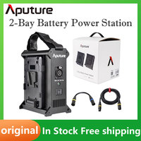 Aputure 2-Bay Battery Power Station External V-Mount Dual Battery Power Supply Box for Nova P300C