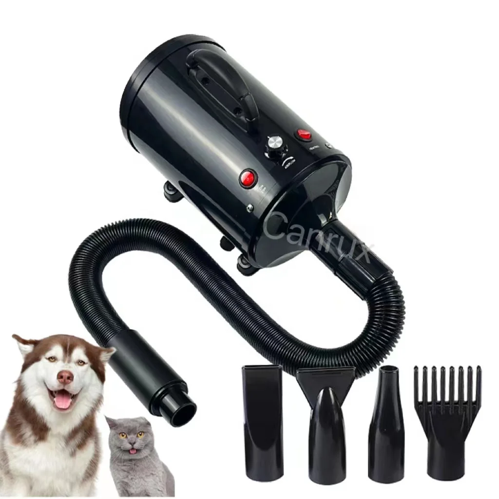 

Custom High Power Adjustable Pet Hair Dryer Hair Blowing Artifact Water Blower for Dogs and Cats