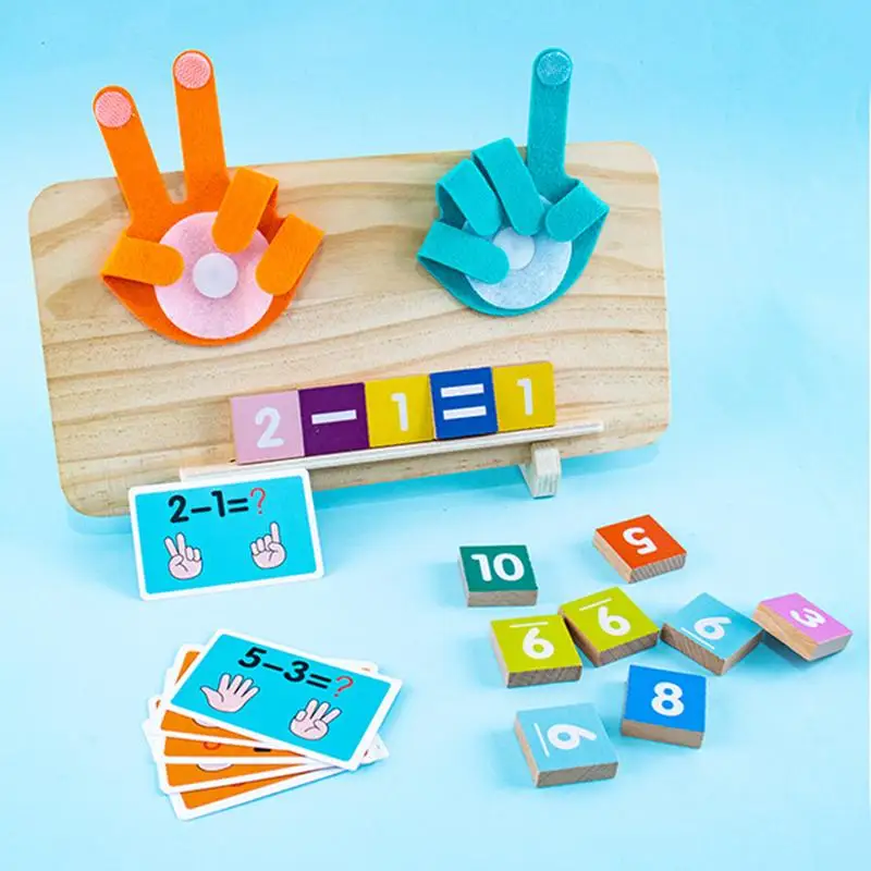 Finger Counting Math Toy Educational Math Learning Finger Counting Toy Board Homeschool Math Learning Supplies For Kindergarten