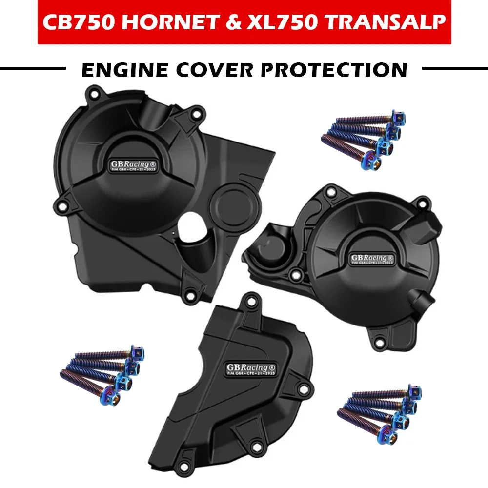 Motorcycles Engine Cover Protection Case For Case GB Racing For HONDA CB750 HORNET & XL750 Transalp 23  Engine Covers Protectors