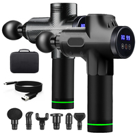 30 Level Electric Fascia Massage Gun Deep Tissue for Body Neck Back Legs Muscle Relax Pain Relief Noise Reduction LCD Fitness