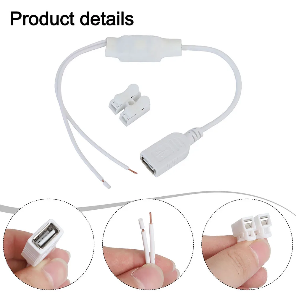2PCS AC 220V To DC 5V USB Adapter Connector Transformer Power-Supply For Monitor Wireless Camera Security System