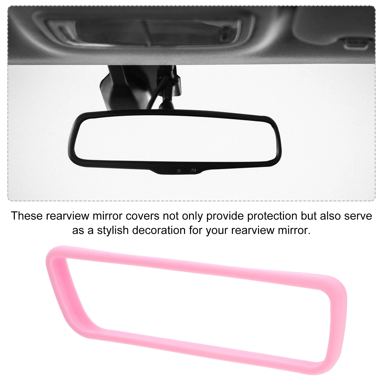 

Protective Cover for Rearview Mirror Guard Easy to Install Remove Durable Silicone Material Smooth Surface Stylish Look