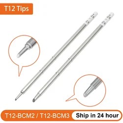 Station de soudage T12-BCM2 d'origine embouts BCM3 remplacement pour fer à souder Fx951 T12 BK969D biseau avec outils de soudage de retrait