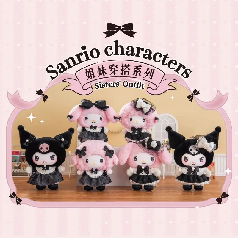 

Sanrio Characters Series Cute Plush Blind Trendy Figure Toys Cute Creative Dolls Desktop Decor Mystery Box Anime Plush Doll Gift