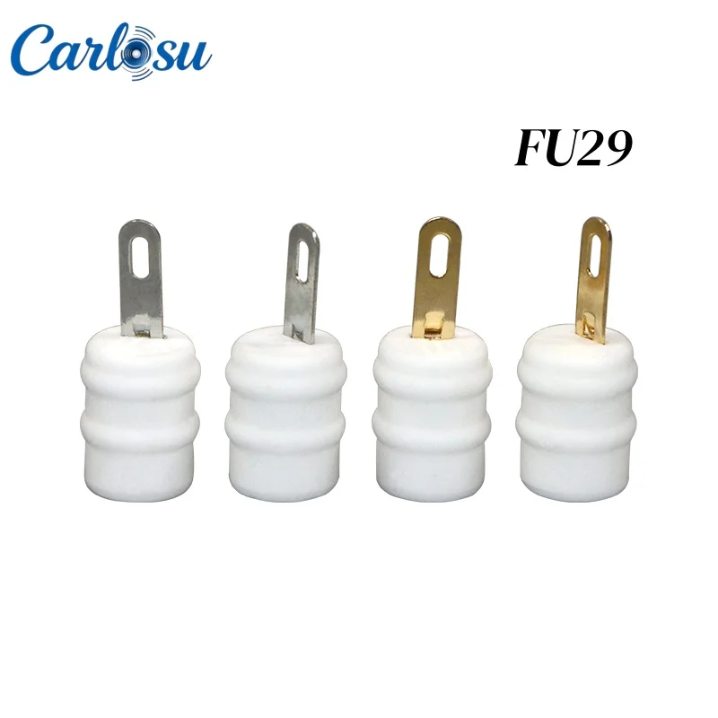 Silver & Gold Plated Pin Type High Voltage Tube Cap, Ceramic Tube Head for FU29 FU19 FU32 FM30 Vacuum Tubes