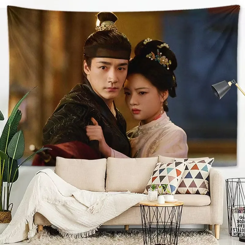 Ci Sha Dong Sicheng Ren Min TV Splendid Match Ye Xian Drama Stills Background Hanging Wall Cloth Home Wall Decor Art Tapestry