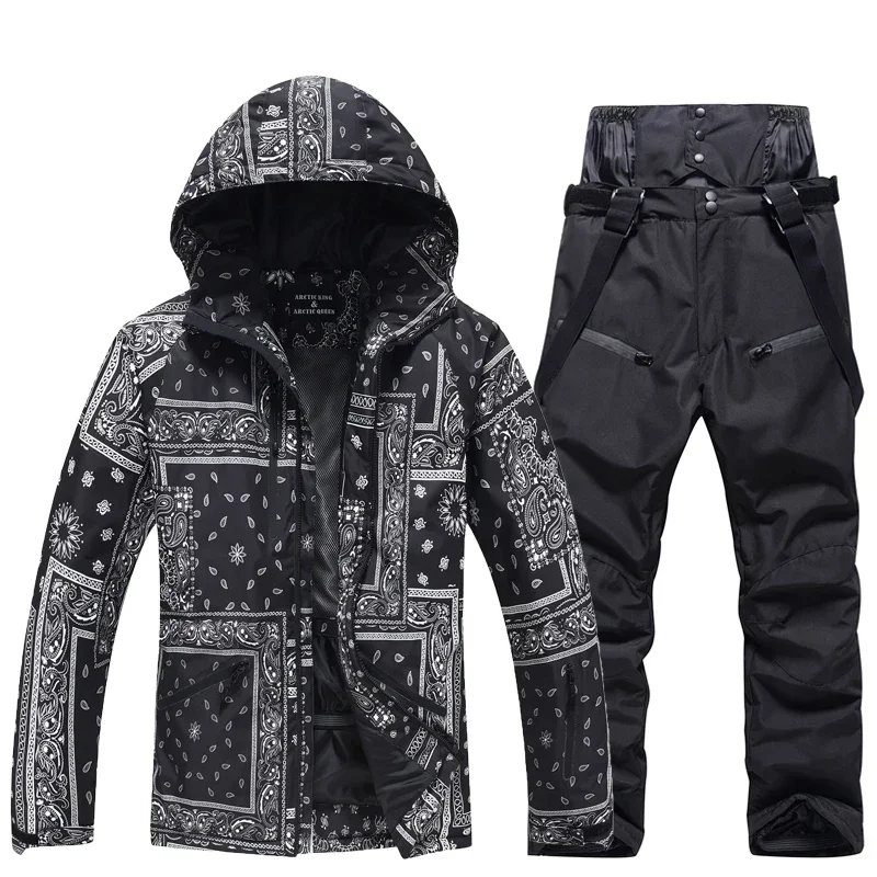 

Winter Ski Suit Set Snowboard Wear Men/Women Double Board Skiing Ski Suit Waterproof Outdoor Sport Skiing riding Jacket/Pant