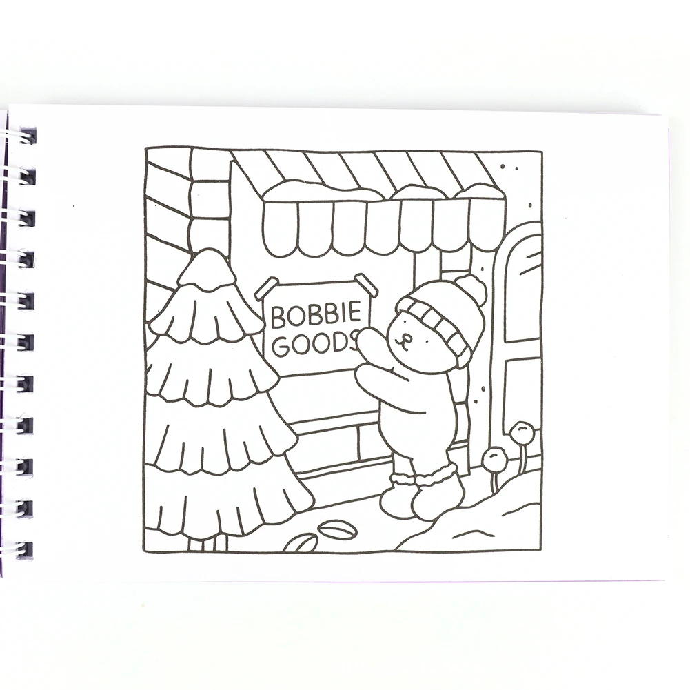 Libro da colorare Libro di pittura Disegni audace e facili Libro da colorare carino Libro da disegno interattivo Montessori per bambini Immaginazione