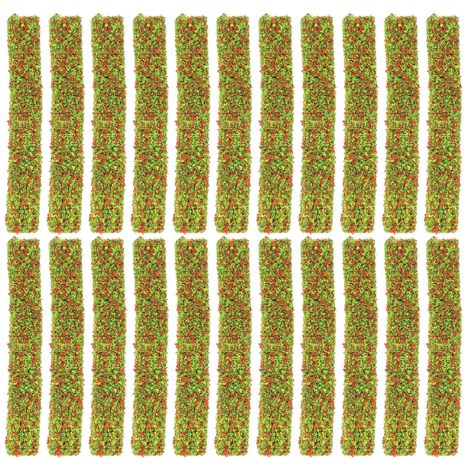 

20Pcs Simulation Flower Cluster Miniature Plant Shrub for Architecture Flower Cluster Soldier Scene Decoration Mini Vegetation