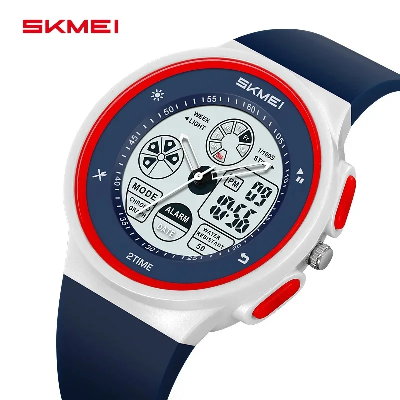 SKMEI 2346 Arrival Colorful Fashion Unisex Men Women Time Big Digital Display PC Classic Sport Watch Chronograph Wristwatch