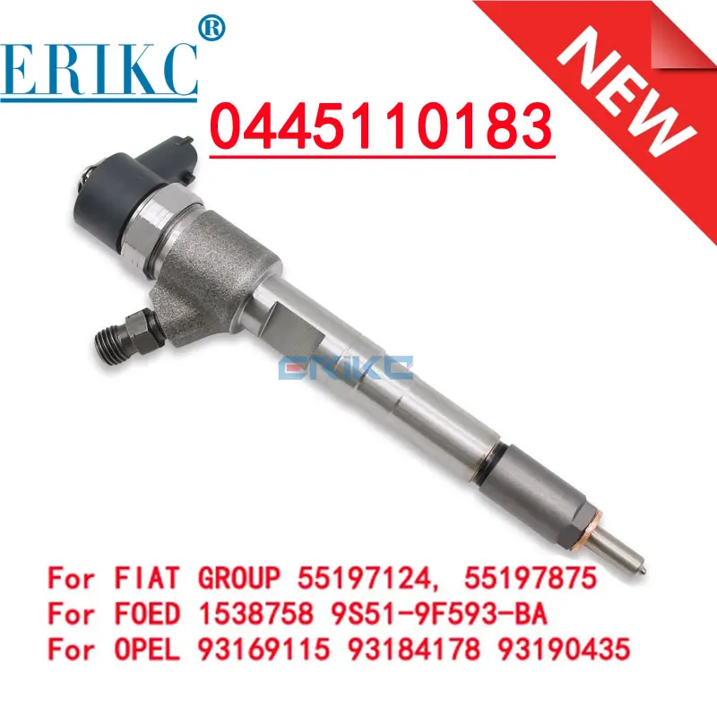 0445110183 0986435102 DIESEL FUEL INJECTOR 0 445 110 183 for FORD OPEL 71794966 55197124 55197875 9S51-9F593-BA 1538758 93190435