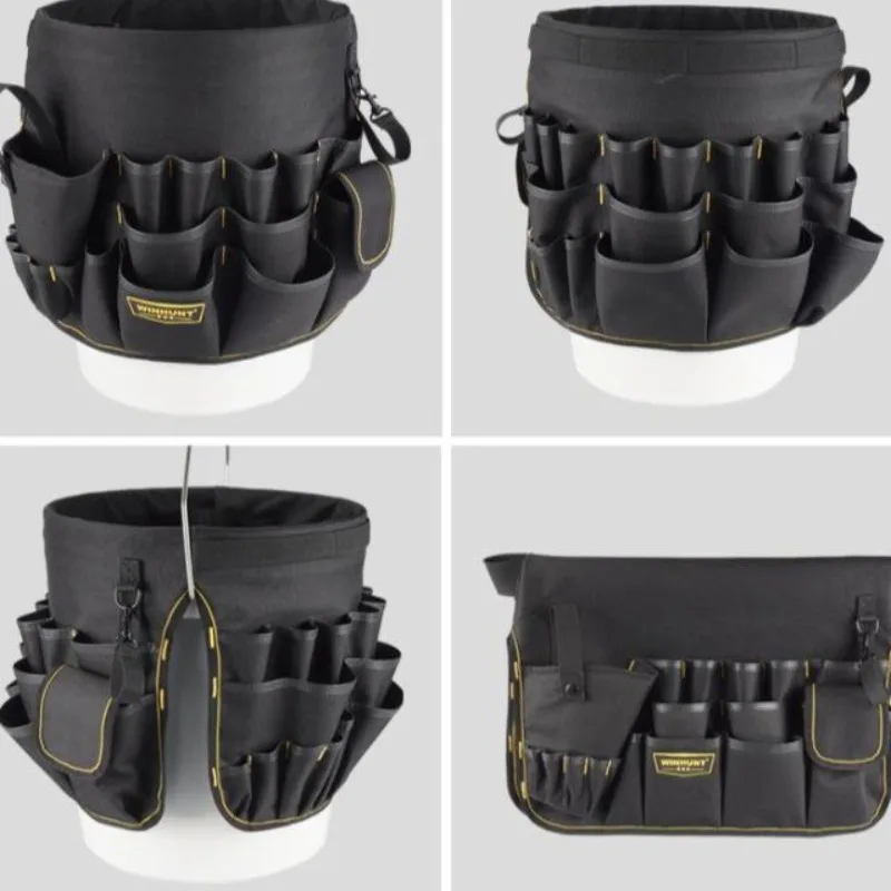 Orgamizer Waist Tool Roll Bag Professional Tools Organizer Work Bag Multi-functional Briefcase Electrician Carry Work Belt Tools