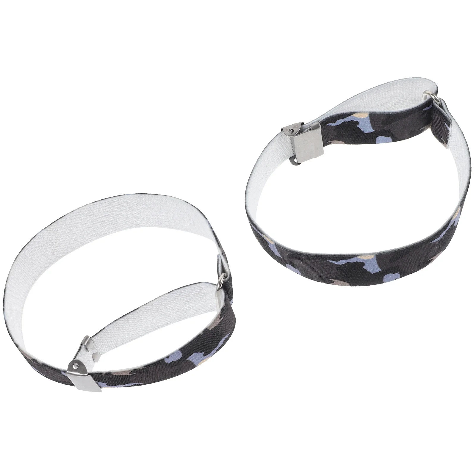 1 زوج شارات مرنة أصحاب قابل للتعديل للرجال النساء قميص الكفة الأربطة دائم الذراع العصابات كم الأربطة للرجال قميص #3