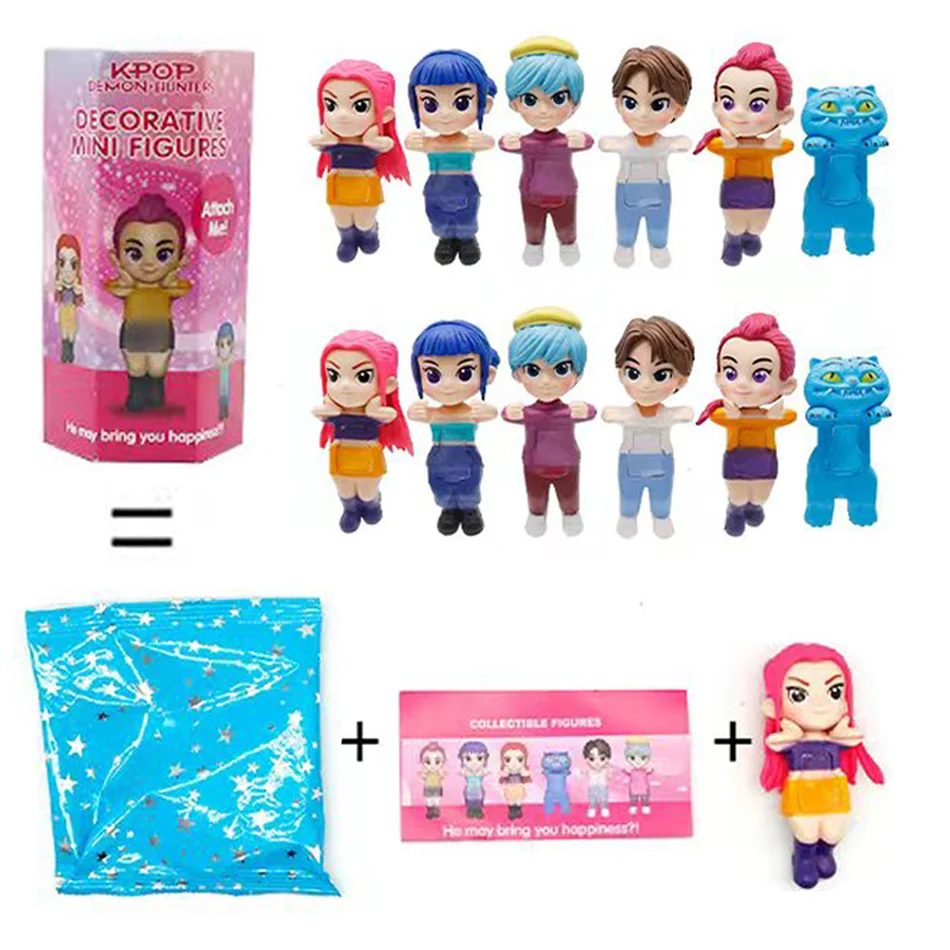 Kpop Demon Hunters Blind Box seria zwierzęca Blind Box Doll modne ozdoby do samochodu i telefonu komórkowego zabawki dla dzieci prezent na Halloween