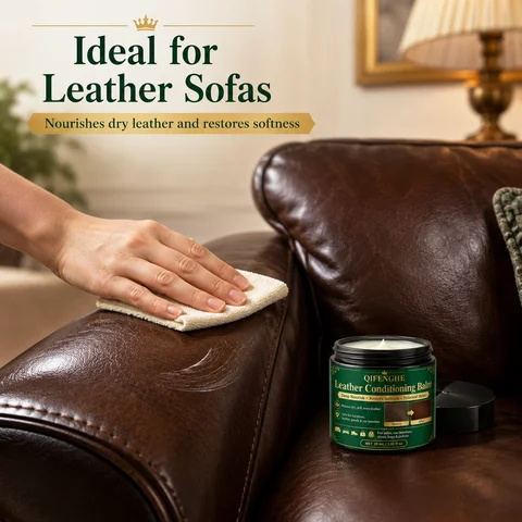 30ml Leather Restore Balm, Deep Penetrating Conditioner for Dry Leather Sofa, Car Seats, Polishes Shine