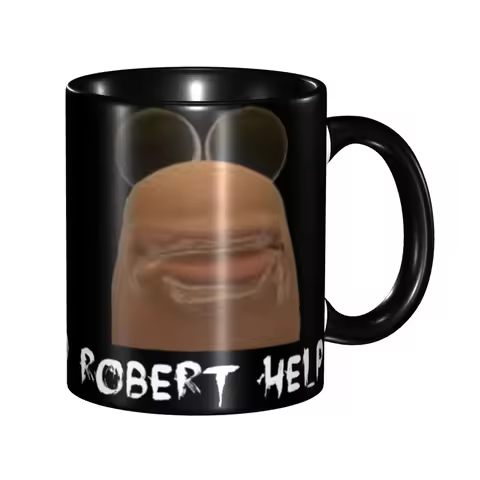 Funny Robert Help Marcus The Worm Coffee Cup Kawaii Mugs Gifts For Woman Man
