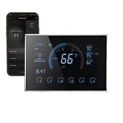 Qiumi Smart Wifi Thermostats Compatible with Alexa Google Home Suitable for Air and Ground Energy Heat Pumps