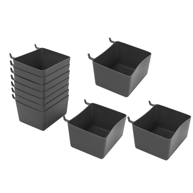 

A50I 10Pcs Pegboard Box, Pegboard Bin Kit, Pegboard Basket Storage Organizer, Pegboard Accessories Parts For Organizing Tools