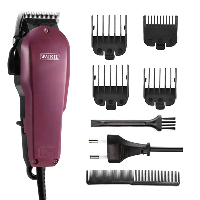 WAIKIL New Professional Men's Electric Hair clipper Plug in High Power Hair Trimmer Hair Gallery Special Barber Styling Tool