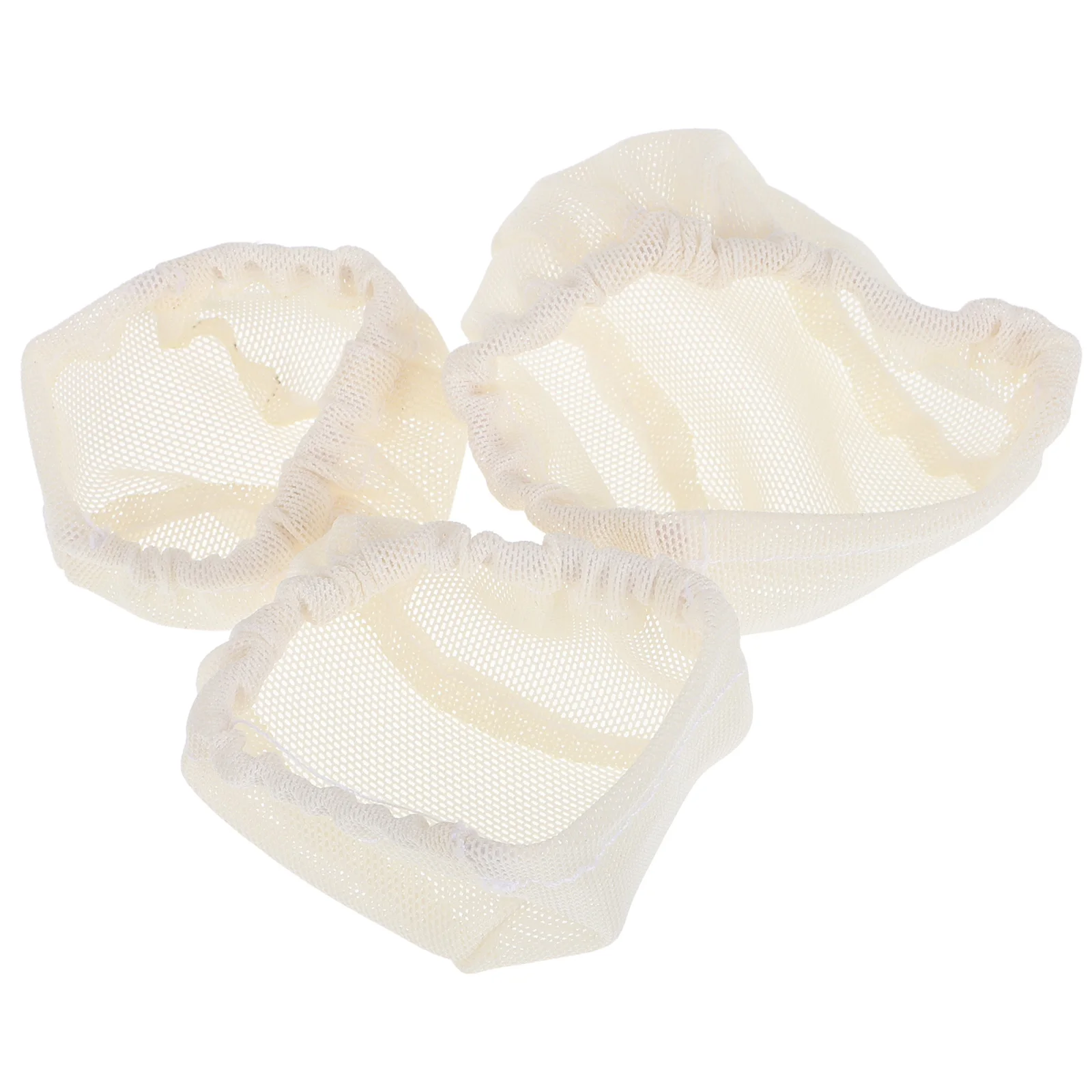 

3 pcs BJD Hair Cover Cap Styling Tool Dome Hat Mesh Toy Wigs Hair Net Mini Wigs Liner Soft Fabric Realistic Design