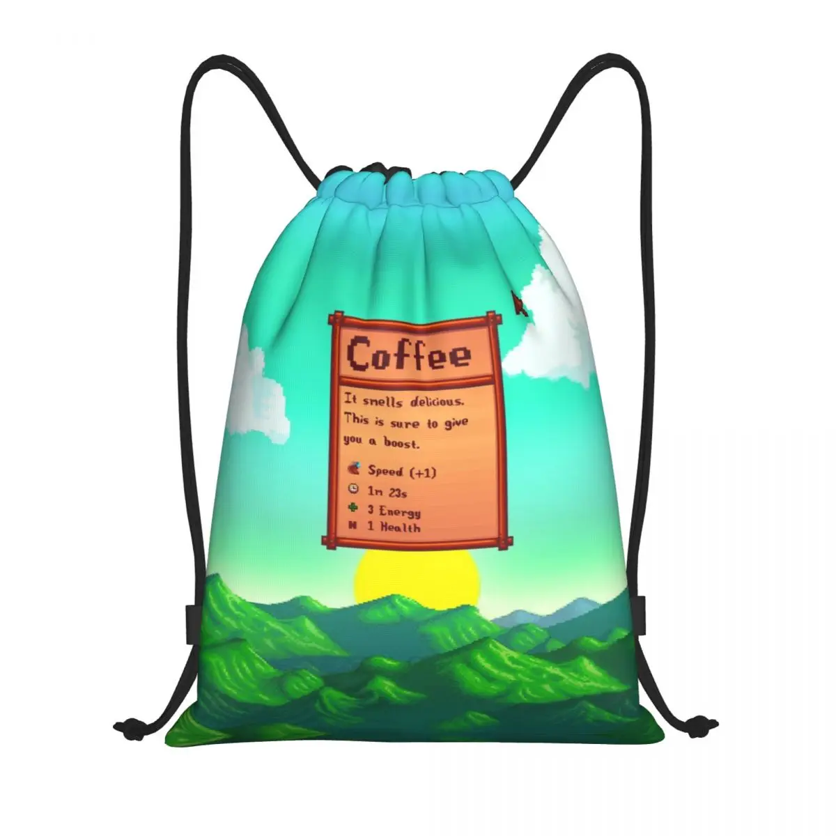 Custom Stardew Valley Video Gamer Drawstring Bag for Training Yoga Backpacks Men Women Sports Gym Sackpack