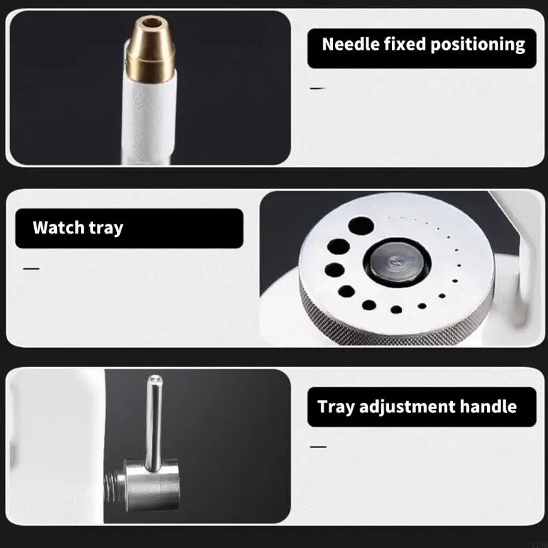 X7JB Relógio Hand Hand Pressser Hand Pusher Ferramenta Conjunto com kits Relógio Hand Substitua o extrator Setting Set