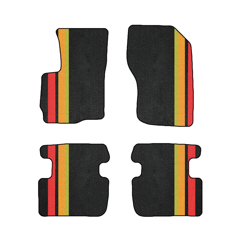 Car Mats With Buttons For Mitsubishi Outlander 2016-2018 5Seat GF GG ZJ ZK ZL Car-Specific Mats Waterproof Floor Mats