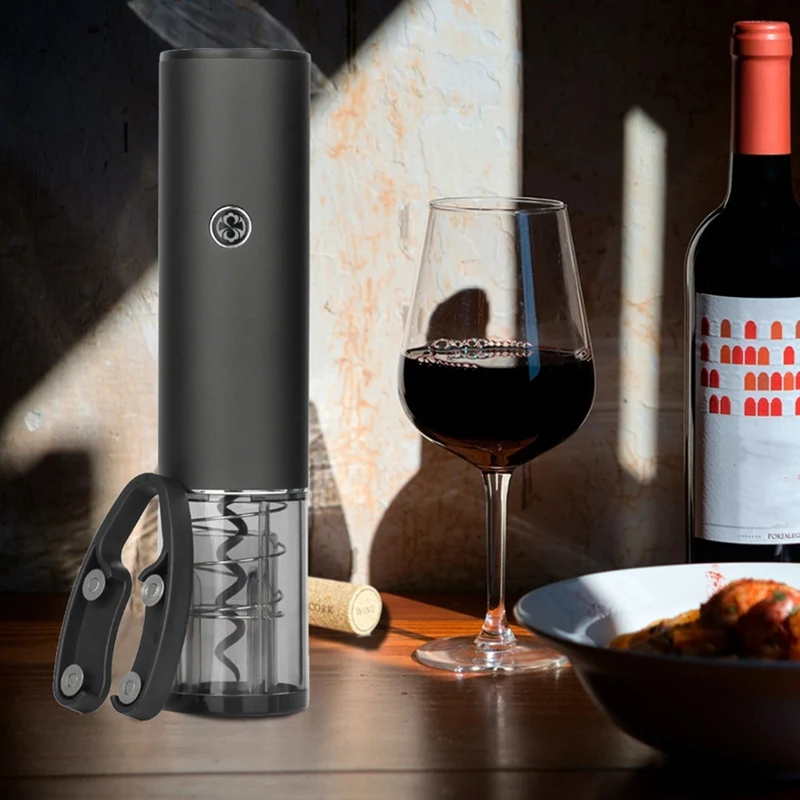 

Electric Wine Opener Automatic Wine Pourer Vacuum Stopper Kitchen Bar Corkscrew Foil Cutter Cork Out Tool For Home Use