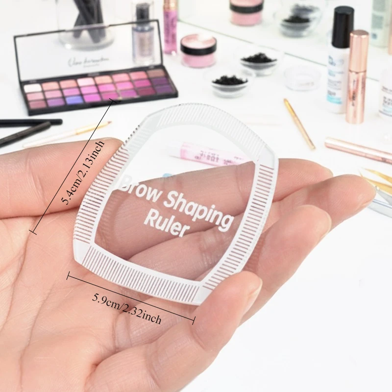1 STÜCK Brow Mapping Lineal Augenbrauenformungslineal 1 Minute Schnelles Zeichnungsdesign Brow Easy Tool Microblading Permanent Mekup Schablonen