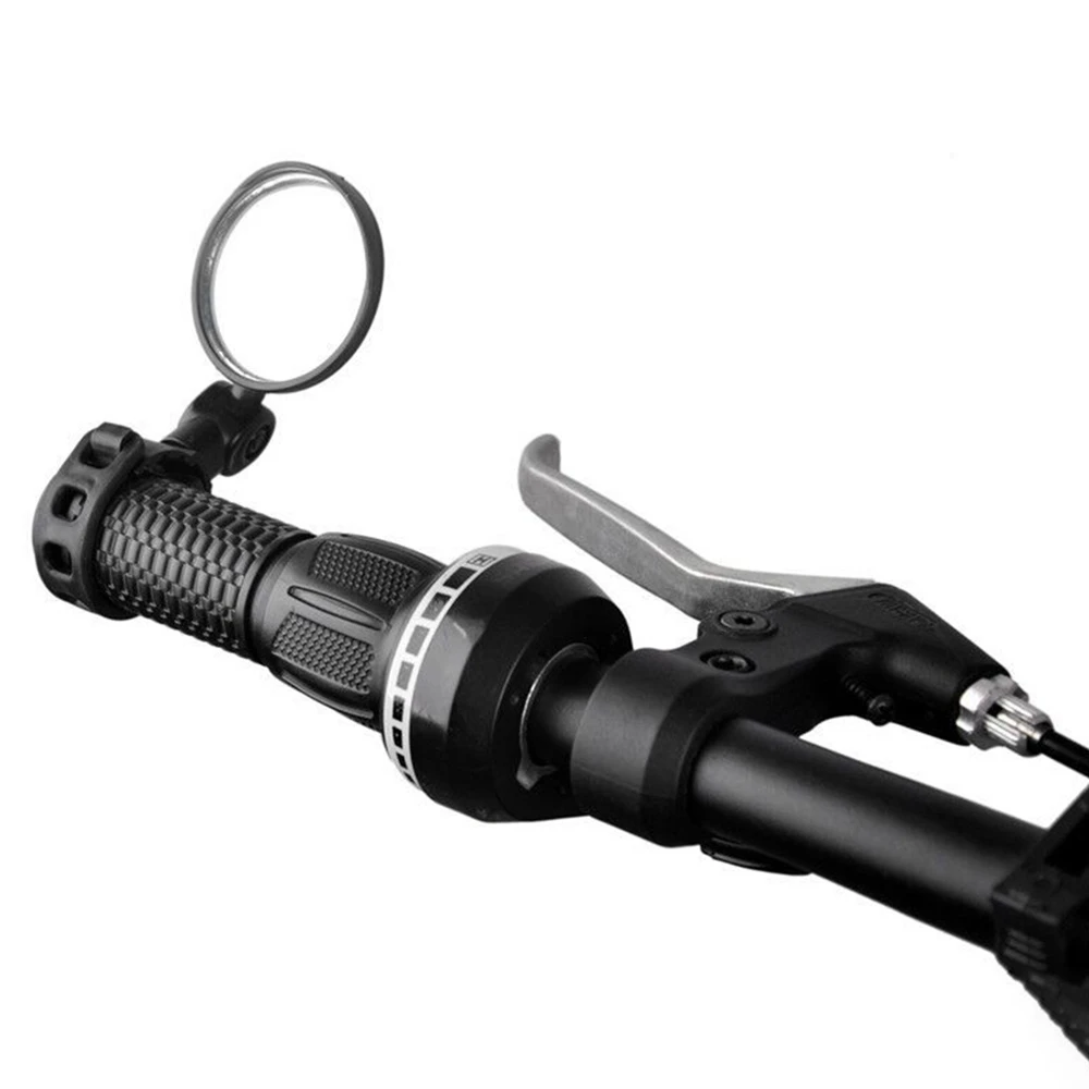 Bicycle Rearview Mirror Wide Angle Convex Cycling Mirror MTB Rearview Mirror Silicone Handle Rearview Mirror 7.9cm