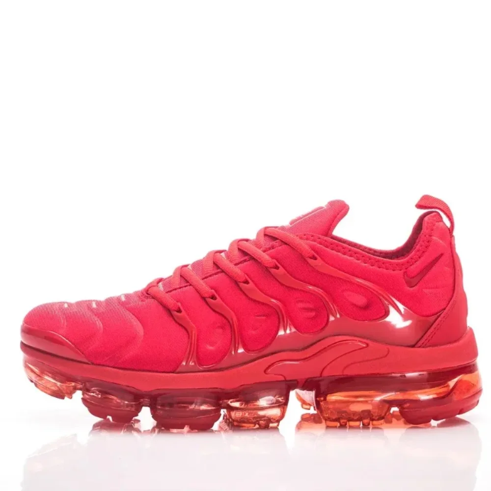 Nike Vapormax Plus TN Classic Red Air Cushion Men's and Women's Running Shoes Comfortable Lightweight Outdoor Sports Sneakers