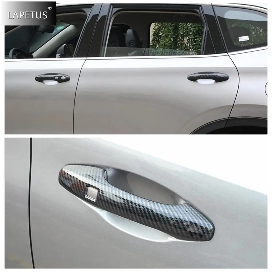 

ABS Door Pull Doorknob Handle Catch Bowl Protect Decor Cover Trim For Haval H6 2021 - 2024 Chrome / Carbon Fiber Car Accessories