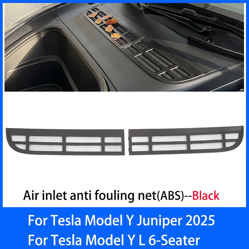 For Tesla Model Y Juniper 2025 Model YL Air Inlet Anti Insect Net Front Air Conditioning Vent Cover Anti-dust Car Accessories