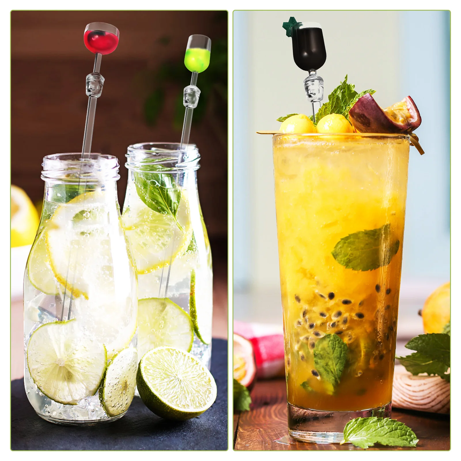 

10Pcs Clear Swizzle Sticks Plastic Drinks Mixing Rods Stir Stirrers Beverage Coffee Juice Bar Use Drinks Stirrers