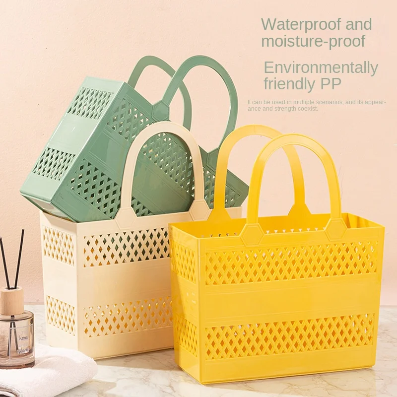 Bathroom Dirty Clothes Storage Laundry Basket Portable Household Shower Supplies Replacement Laundry Plastic Toys Sundry Sorter