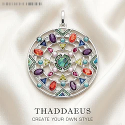 Pendant Colorful Amulet,New Jewelry Bohemia 925 Sterling Silver Accessories Paradise Journey Gift For Women