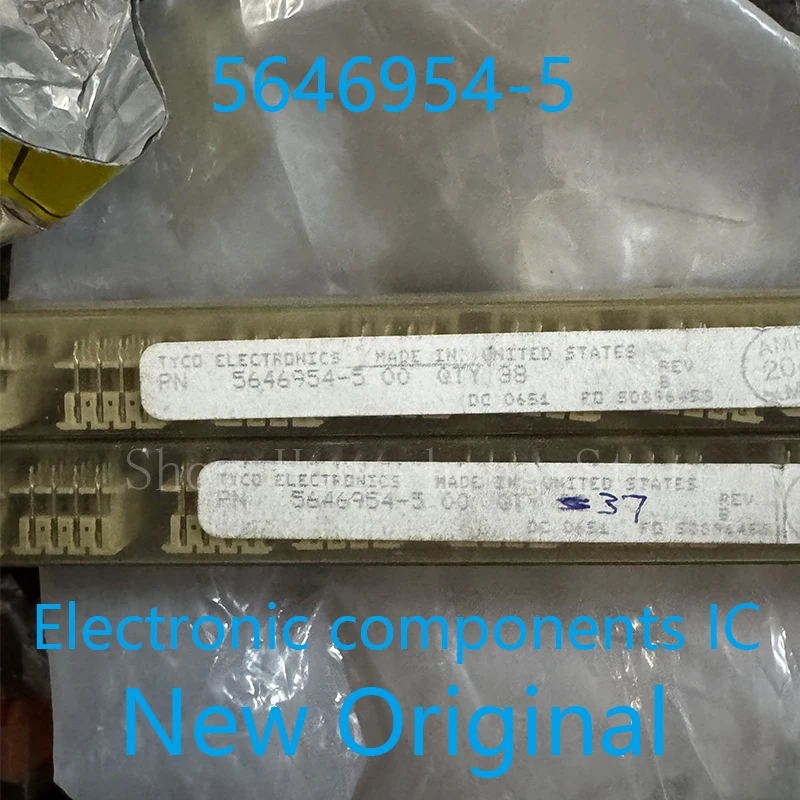 New Original 5646954-5 56469545 Conn Backplane PL 4 POS 2mm Solder RA Thru-Hole 16 Terminal 2pcs