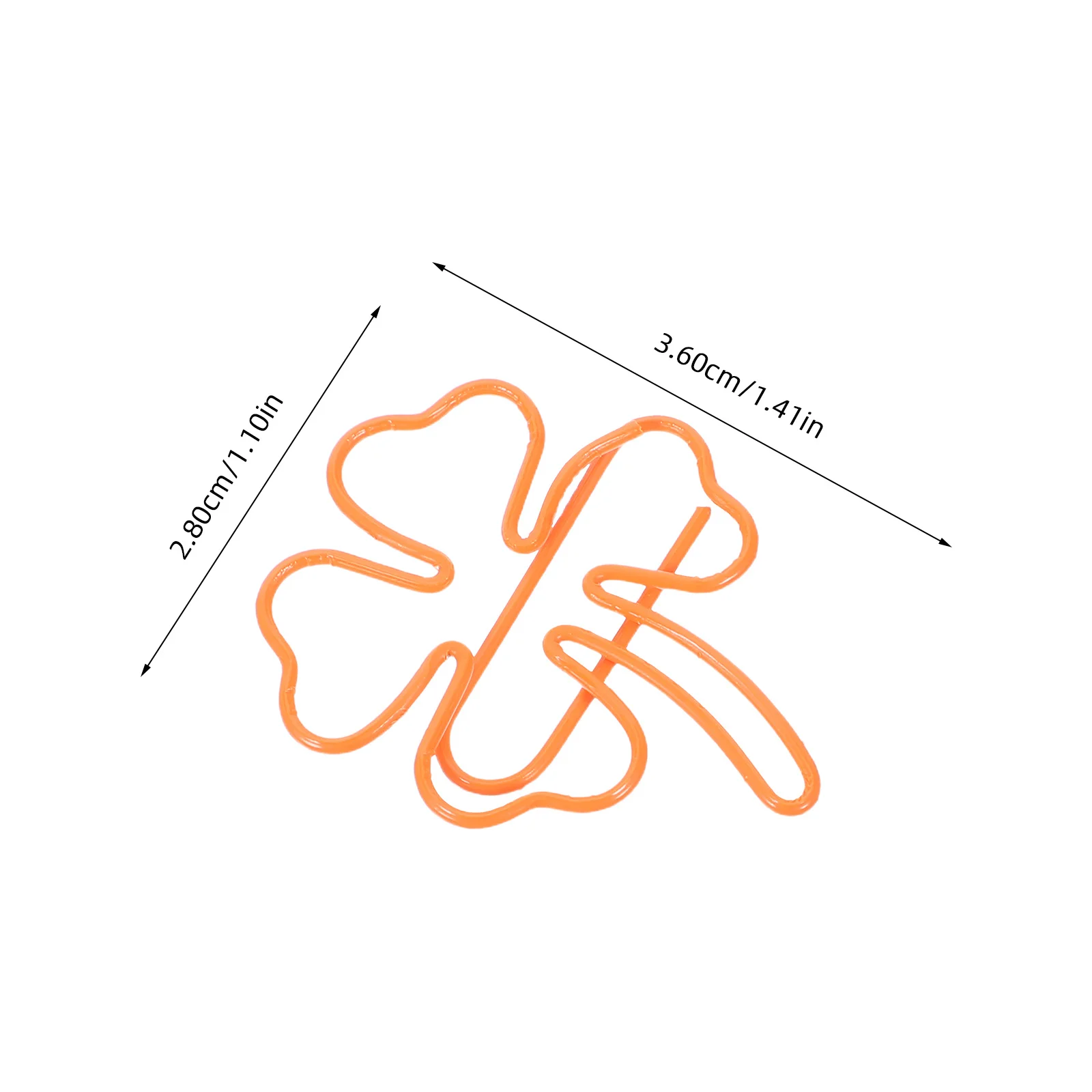 50pcs Shamrock Shaped Paper Cute Metal Document Clips For Notes Photos Business Cards School Office Supplies Bookmark Stationery