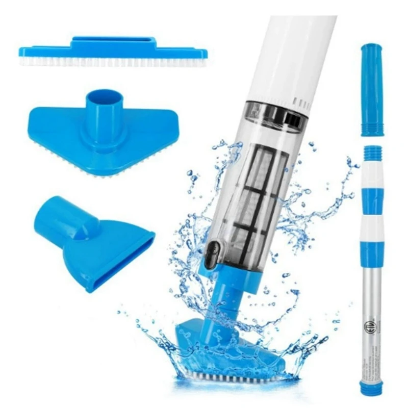 US PLUG 3 In 1 Cordless Pool Vacuum,Handheld Pool Cleaner For Spas,Hot Tubs And Small Pools For Sand And Debris
