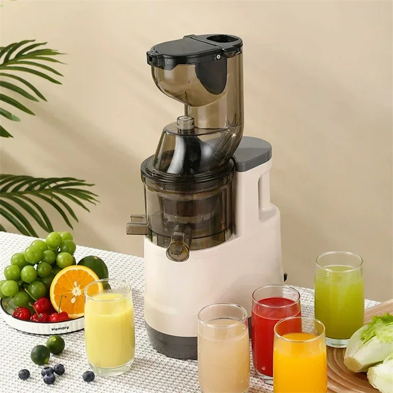 Electric Juicer Machine Large Feed Chute Slow Masticating Juicer For Fruit and Vegetable Kitchen Home Blender Orange Juice Maker