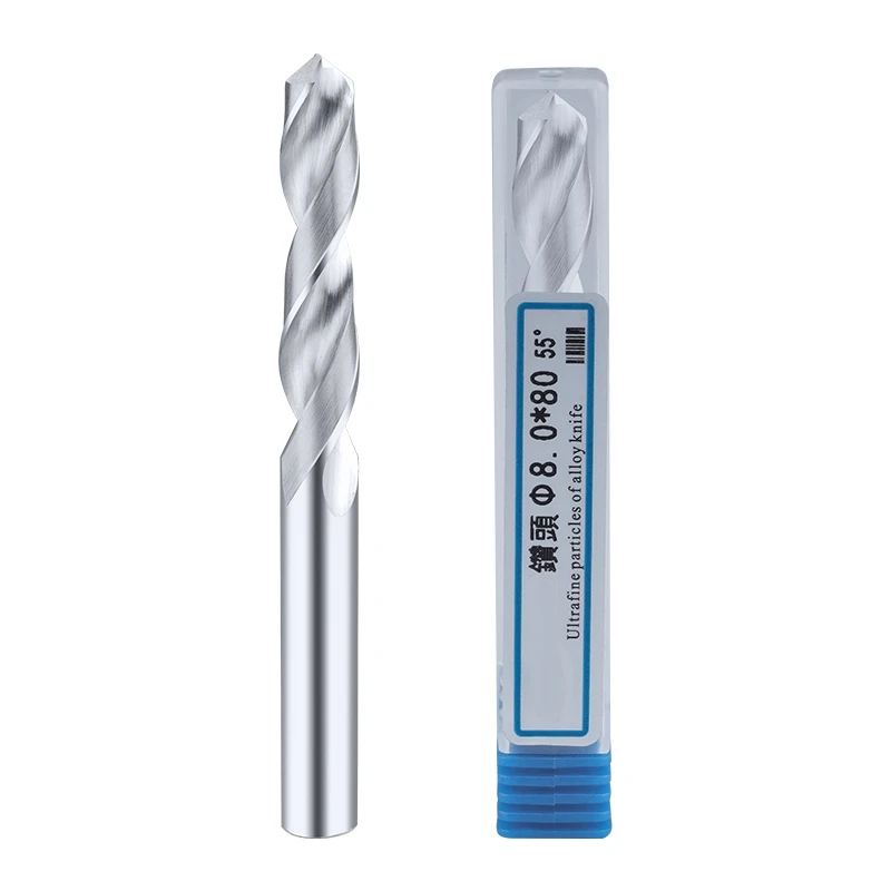 BEYOND Allungamento 80mm codolo dritto Twist Drill 2mm 6mm 8mm 10mm 1mm CNC acciaio al tungsteno punta in carburo solido 1.5mm 3mm 4mm 7mm
