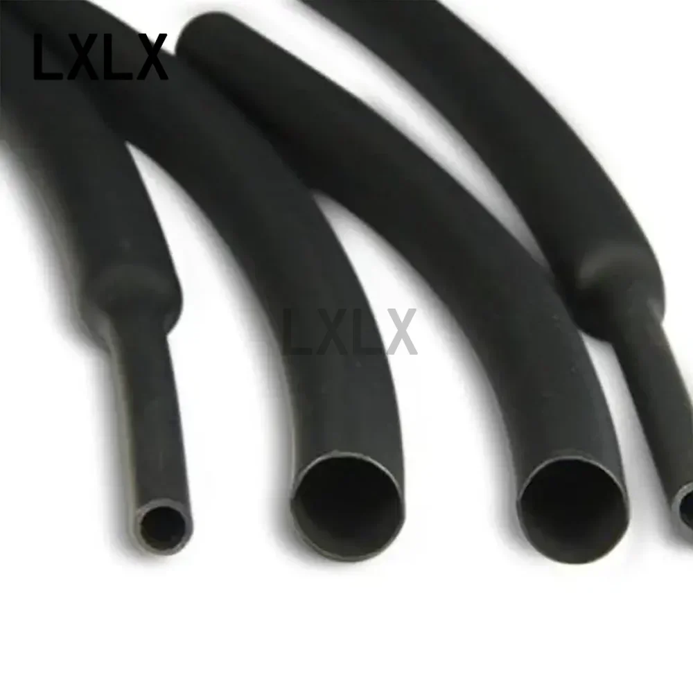 5 METER/LOT BLACK 1mm 1.5mm 2mm 2.5mm 3mm 3.5mm 4mm 5mm 6mm 7mm 8mm 9mm 10mm 12mm 13mm 14mm 15mm 16mm Heat Shrink Tubing Tube